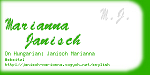 marianna janisch business card